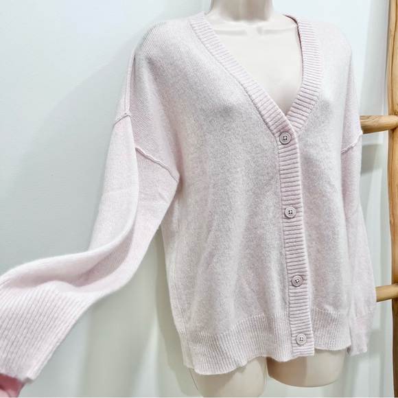 360 Cashmere Kristin Cashmere Cardigan Light Pink Small - Picture 4 of 13